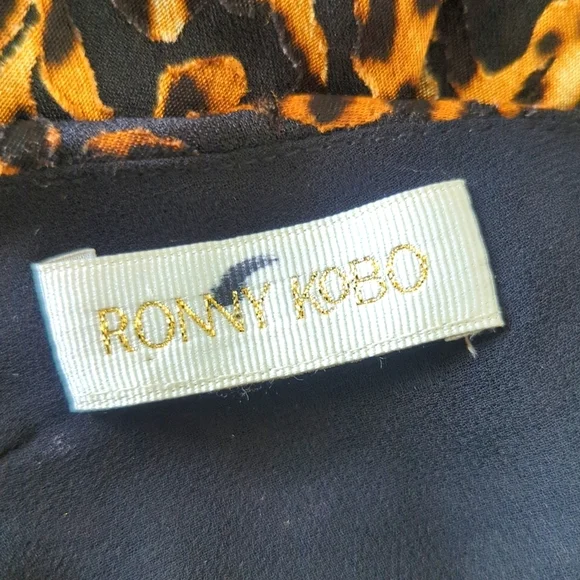 Ronny Kobo Edita Leopard Animal Print Maxi Dress - Picture 9 of 10